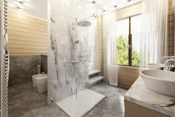 Интерьер ванной  смотреть на Basicdecor