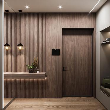 Интерьер прихожей c подсветкой  смотреть на Basicdecor