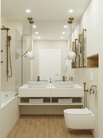Интерьер ванной  смотреть на Basicdecor