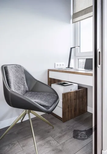 Интерьер c рабочим местом в современном стиле смотреть на Basicdecor