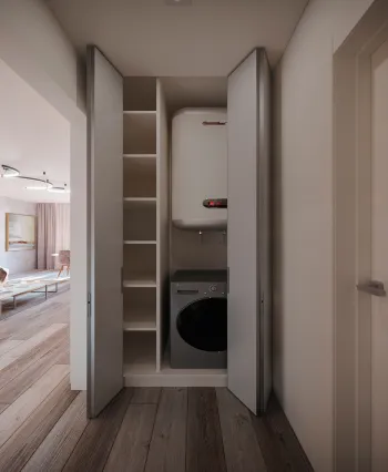 Интерьер с постирочной в современном стиле смотреть на Basicdecor