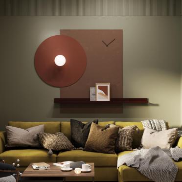 Интерьер гостиной cветильниками над кроватью  смотреть на Basicdecor