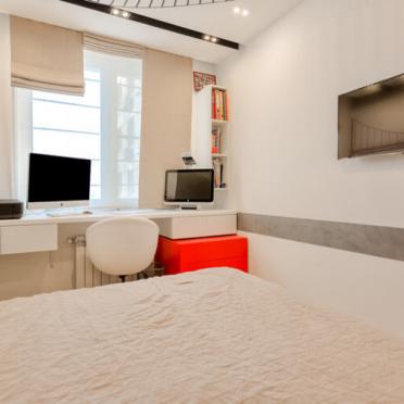 Интерьер c рабочим местом в современном стиле смотреть на Basicdecor