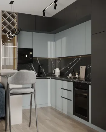 Интерьер кухни в современном стиле смотреть на Basicdecor