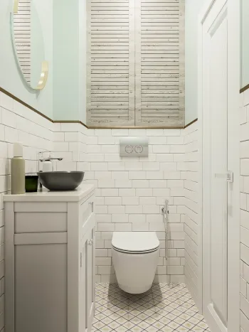 Интерьер ванной в современном стиле смотреть на Basicdecor