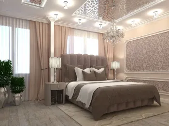 Интерьер спальни в стиле фьюжн смотреть на Basicdecor