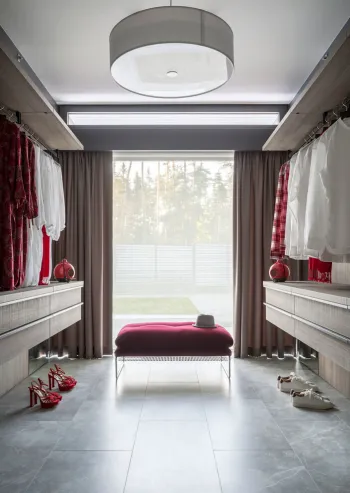 Интерьер гардеробной в современном стиле смотреть на Basicdecor