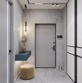 Интерьер прихожей с проходной  смотреть на Basicdecor