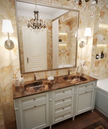Интерьер ванной в неоклассике смотреть на Basicdecor