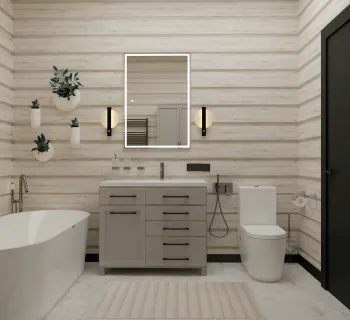 Интерьер ванной  смотреть на Basicdecor
