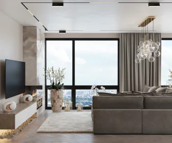 Интерьер гостиной c подсветкой в современном стиле смотреть на Basicdecor