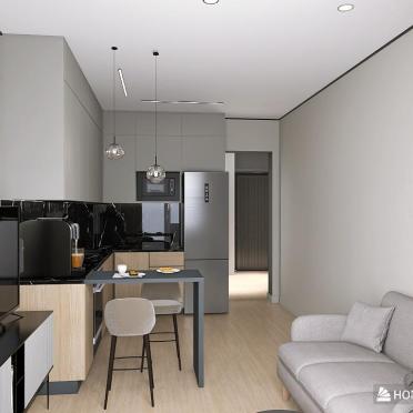 Интерьер кухни с проходной в современном стиле смотреть на Basicdecor