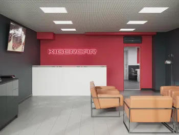 Интерьер офиса с подсветкой светодиодной и с подсветкой  смотреть на Basicdecor