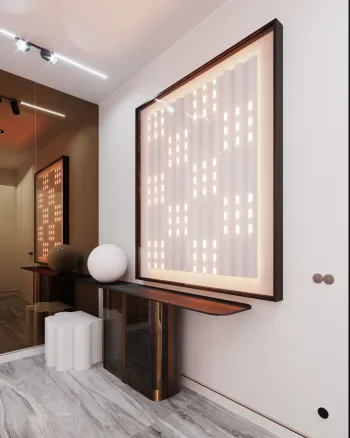 Интерьер c подсветкой в современном стиле смотреть на Basicdecor