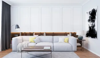 Интерьер гостиной в современном стиле смотреть на Basicdecor