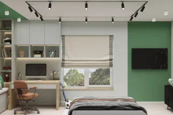 Интерьер детской с жалюзи в современном стиле смотреть на Basicdecor