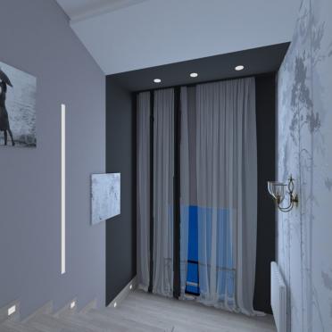 Интерьер гостиной c рабочим местом  смотреть на Basicdecor