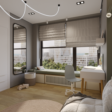 Интерьер детской с жалюзи  смотреть на Basicdecor