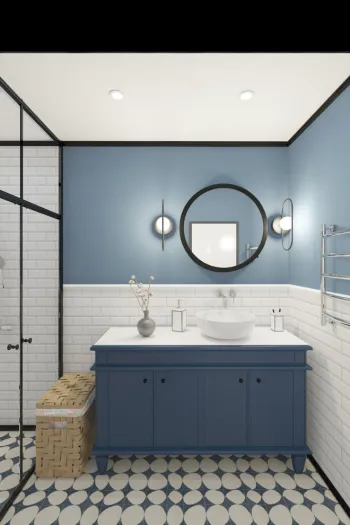 Интерьер ванной в современном стиле смотреть на Basicdecor