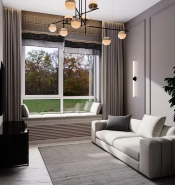Интерьер гостиной  смотреть на Basicdecor