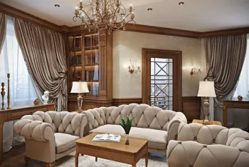 Интерьер гостиной в современном стиле и в классическом стиле смотреть на Basicdecor