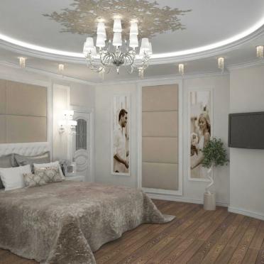 Интерьер спальни c подсветкой  смотреть на Basicdecor