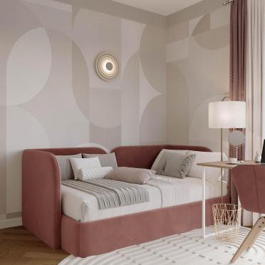 Интерьер детской cветильниками над кроватью  смотреть на Basicdecor