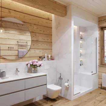 Интерьер ванной  смотреть на Basicdecor
