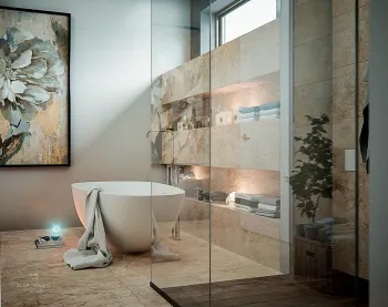 Интерьер ванной  смотреть на Basicdecor