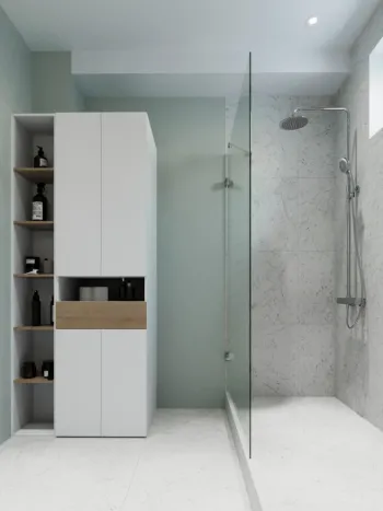 Интерьер ванной в современном стиле смотреть на Basicdecor