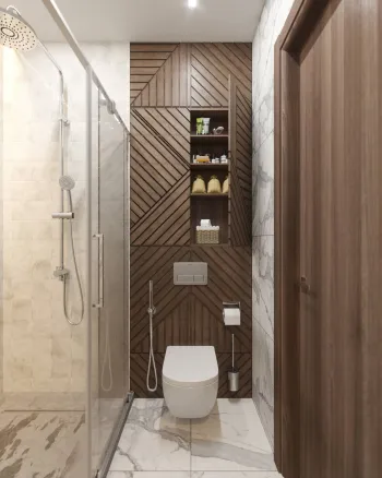 Интерьер ванной в современном стиле смотреть на Basicdecor