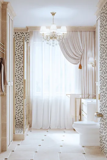 Интерьер ванной в классическом стиле смотреть на Basicdecor