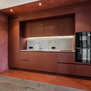 Интерьер кухни c подсветкой  смотреть на Basicdecor