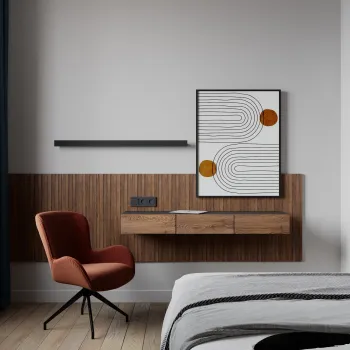 Интерьер гостиной с телевизором на стене  смотреть на Basicdecor