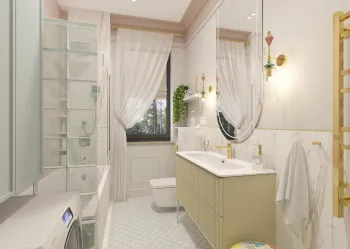 Интерьер ванной  смотреть на Basicdecor