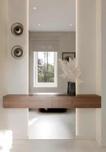 Интерьер прихожей с жалюзи  смотреть на Basicdecor