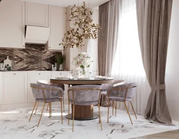 Интерьер кухни в неоклассике смотреть на Basicdecor