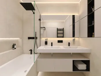 Интерьер ванной  смотреть на Basicdecor