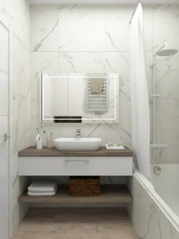Интерьер ванной  смотреть на Basicdecor