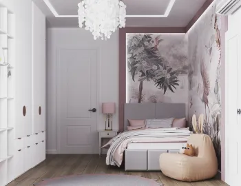 Интерьер спальни с для девочки  смотреть на Basicdecor