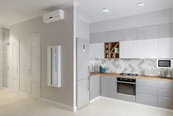 Интерьер кухни с угловой кухней в неоклассике смотреть на Basicdecor