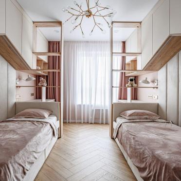 Интерьер детской с две кровати  смотреть на Basicdecor