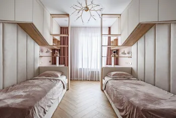 Интерьер детской с две кровати  смотреть на Basicdecor