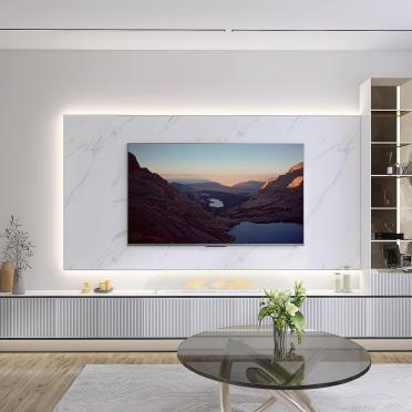 Интерьер гостиной с телевизором на стене  смотреть на Basicdecor