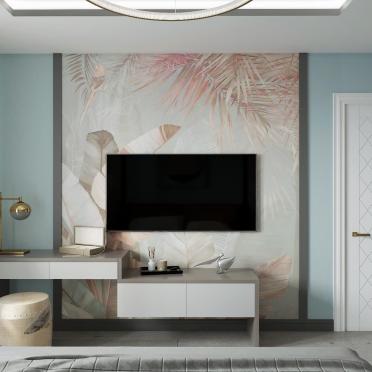 Интерьер c рабочим местом и с подсветкой  смотреть на Basicdecor
