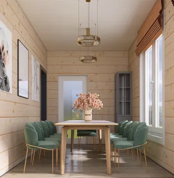 Интерьер столовой  смотреть на Basicdecor