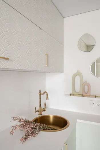 Интерьер ванной и кухни  смотреть на Basicdecor
