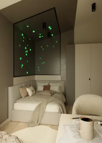 Интерьер детской c подсветкой  смотреть на Basicdecor
