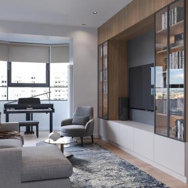 Интерьер гостиной  смотреть на Basicdecor