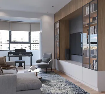 Интерьер гостиной  смотреть на Basicdecor